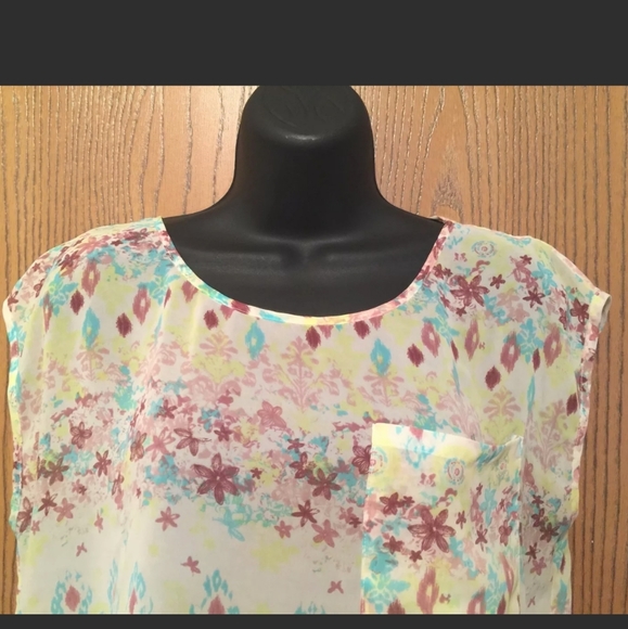 Decree Sheer Blouse Crop Top - Picture 9 of 10